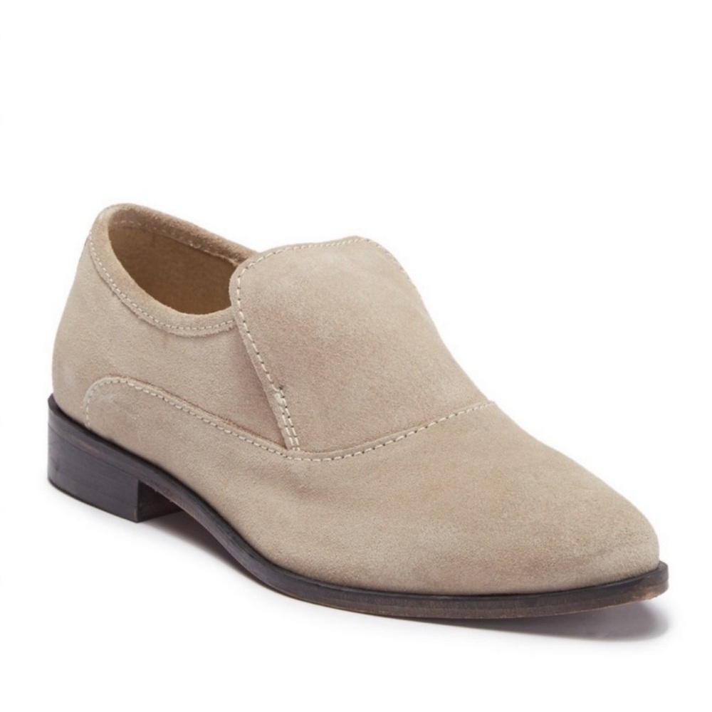 Free People Brady Suede Loafers in Taupe Size 41.5